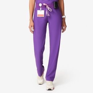 NWT - FIGS Ultra Violet Livingston Scrub Pants - S